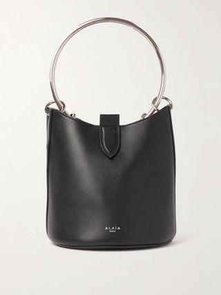 Ring Leather Bucket Bag