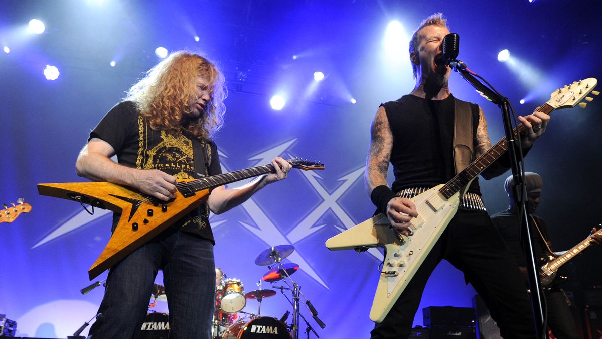 Dave Mustaine and James Hetfield