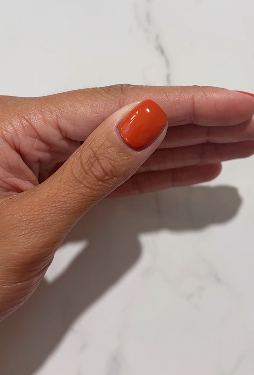 Terracotta orange nails