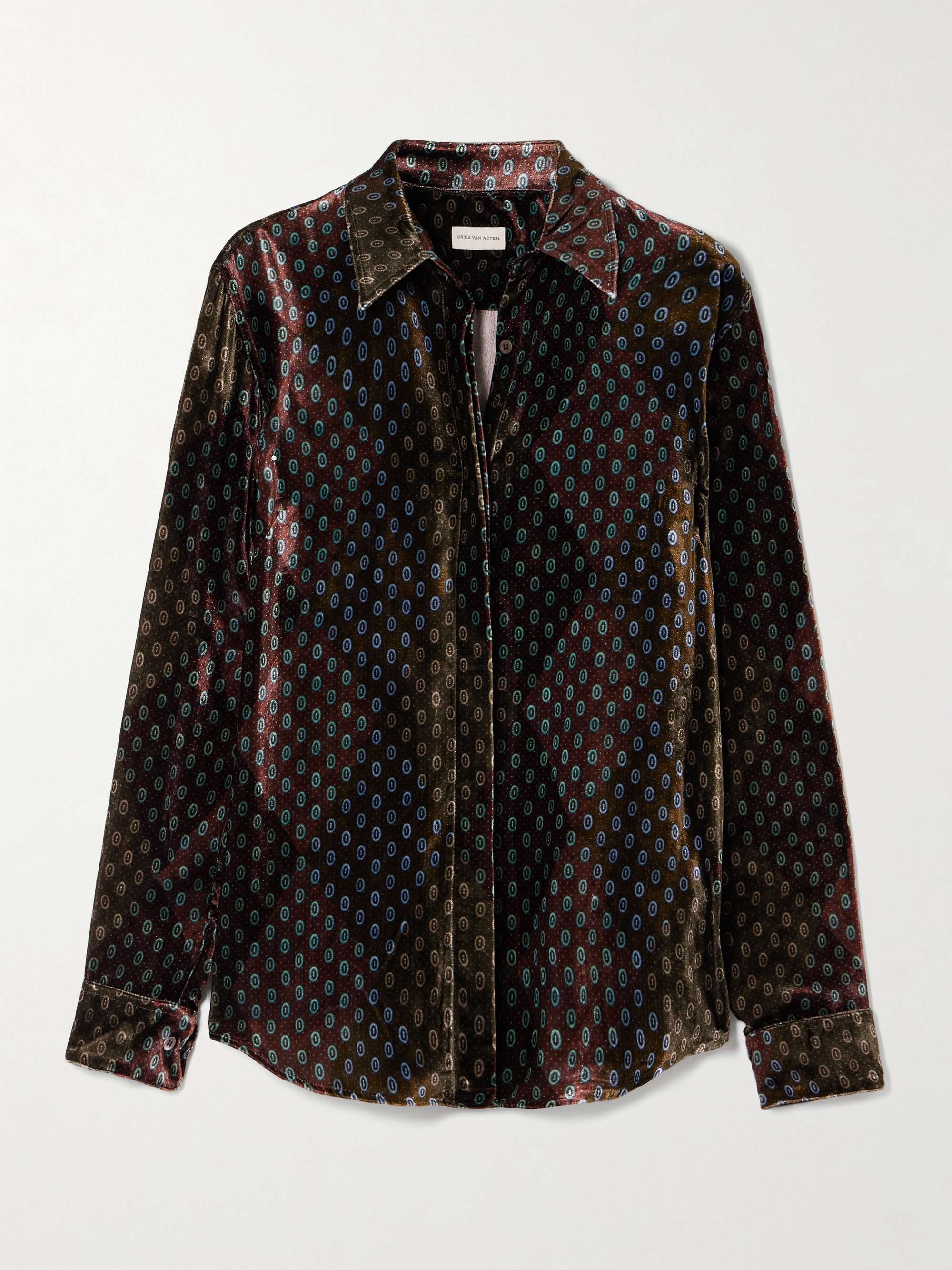 Printed Velvet Shirt