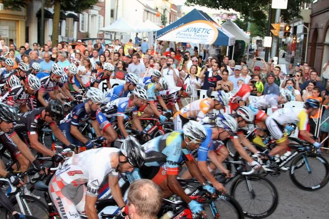 Many qualified riders made it to the start line for the Twilight Crit.