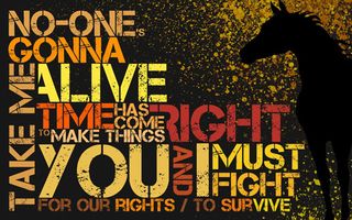 Typography wallpapers: Knights of Cydonia