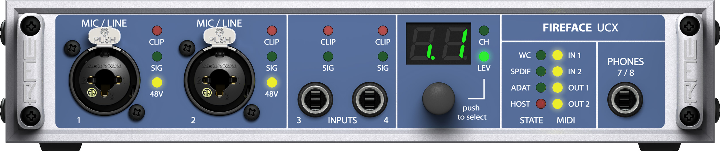 Fireface UCX front.