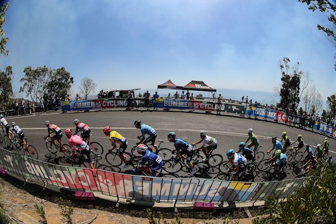 Race leader Michael Woods &ndash; in yellow &ndash; is left with only one EF Education First teammate in James Whelan