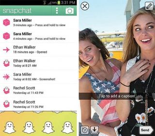 Snapchat app screenshot