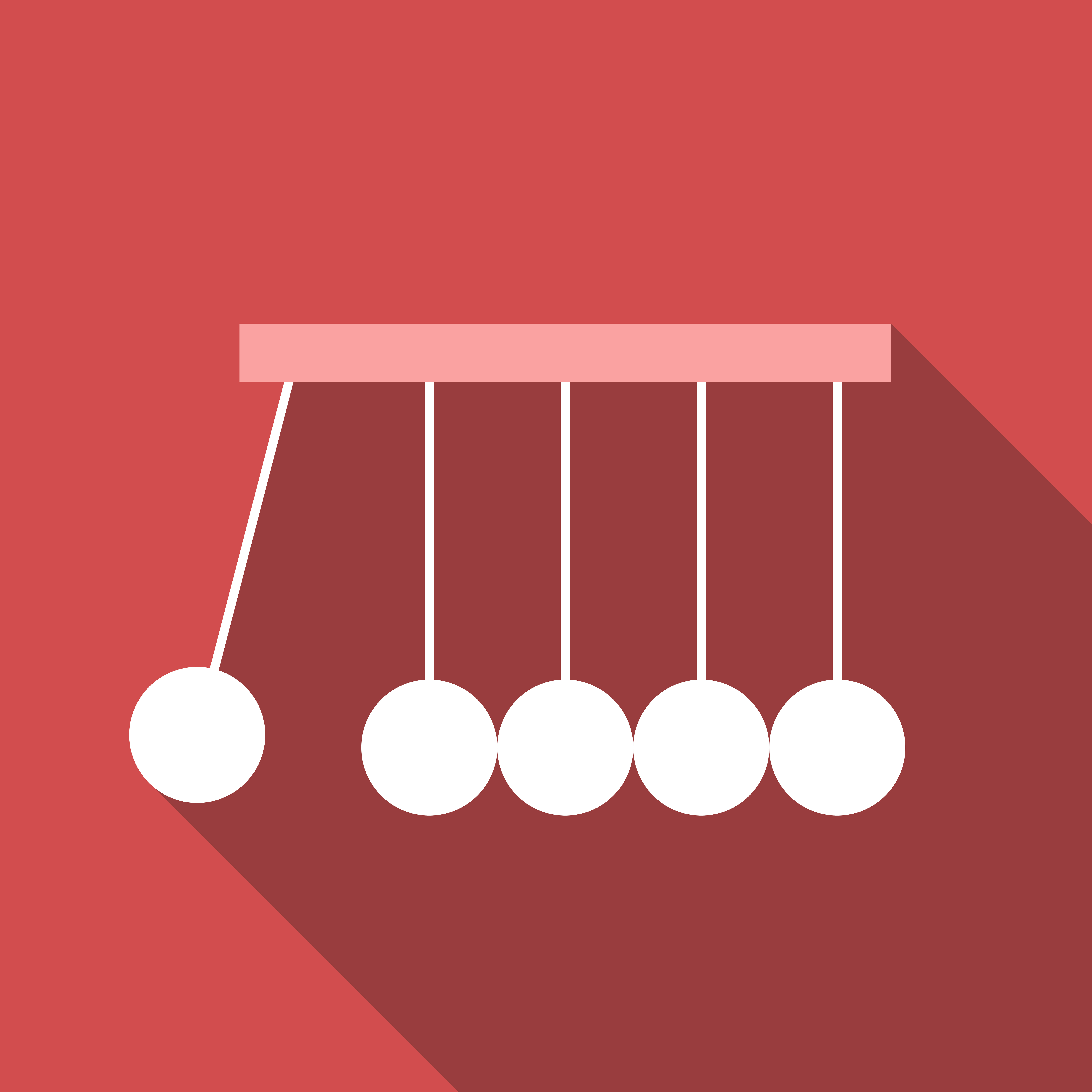 Newton&#039;s cradle illustration