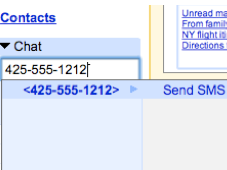 GMail chat moves to SMS