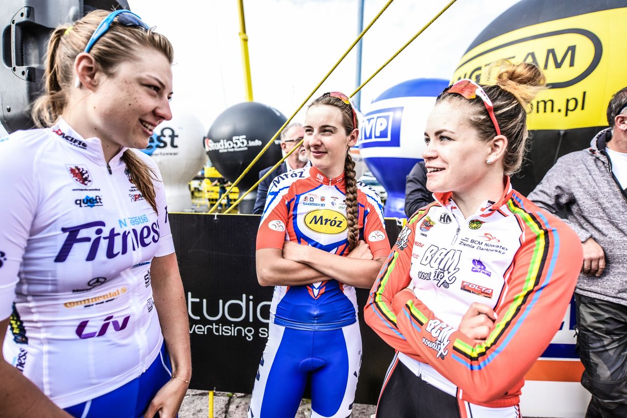 Top 3 in Polish women's road race