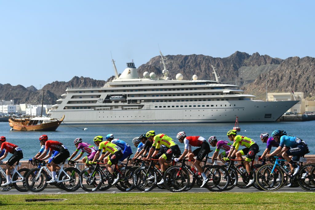 The views across the Corniche at the Tour of Oman