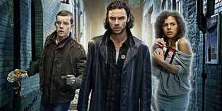 Russell Tovey, Lenora Crichlow, and Aidan Turner in Being Human