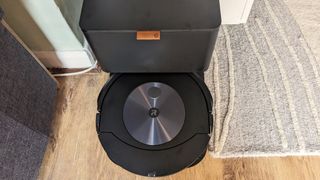 Roomba Combo j7+ Robot Vacuum and Mop being tested in writer's home