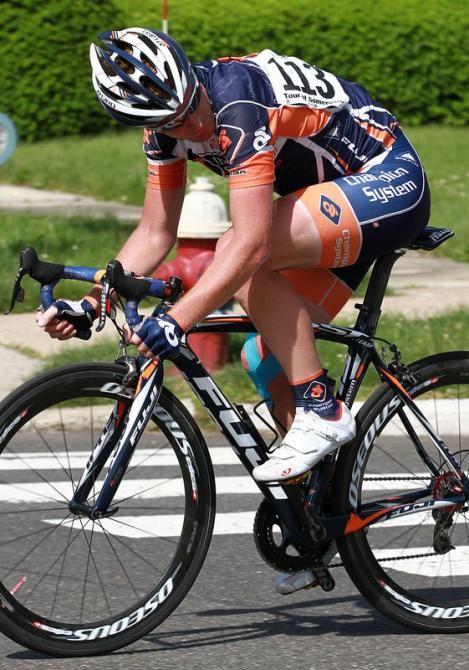Champion System&rsquo;s Bobby Traksel was the instigator of the big break of the day and lead the way from the start
