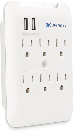Cable Matters 6-outlet wall mount