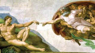 The Creation of Adam Fresco painting by Michelangelo "The Creation of Adam"