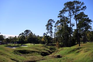 The second hole at Memorial Park Golf Course