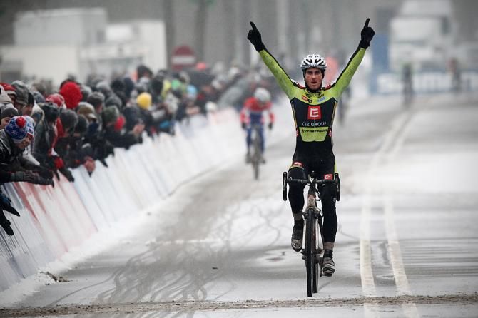 Martin Bina wins the World Cup in Hoogerheide