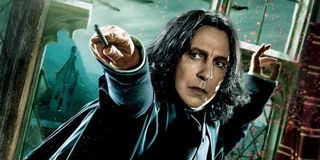 Alan Rickman as Harry Potter's Severus Snape