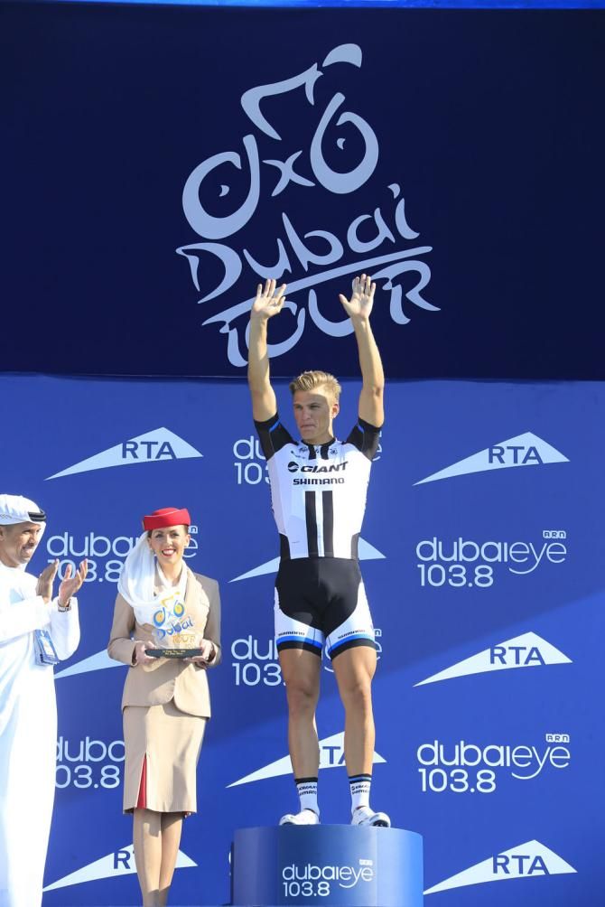 Marcel Kittel (Giant Shimano) on the podium