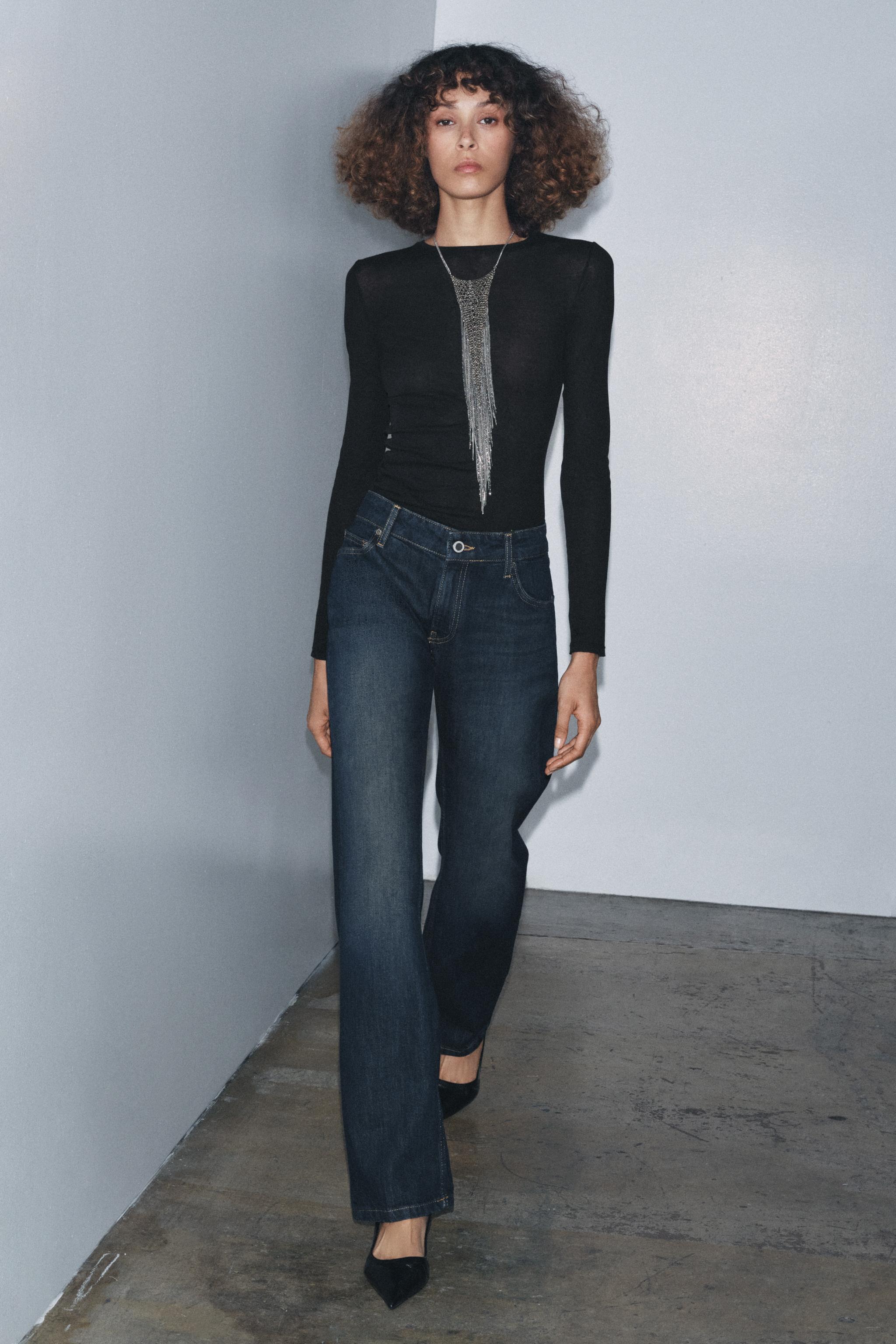 Zw Collection Low-Rise Straight Jeans