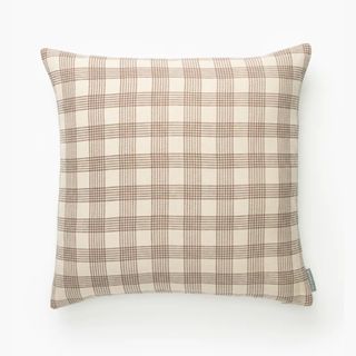 plaid square pillow