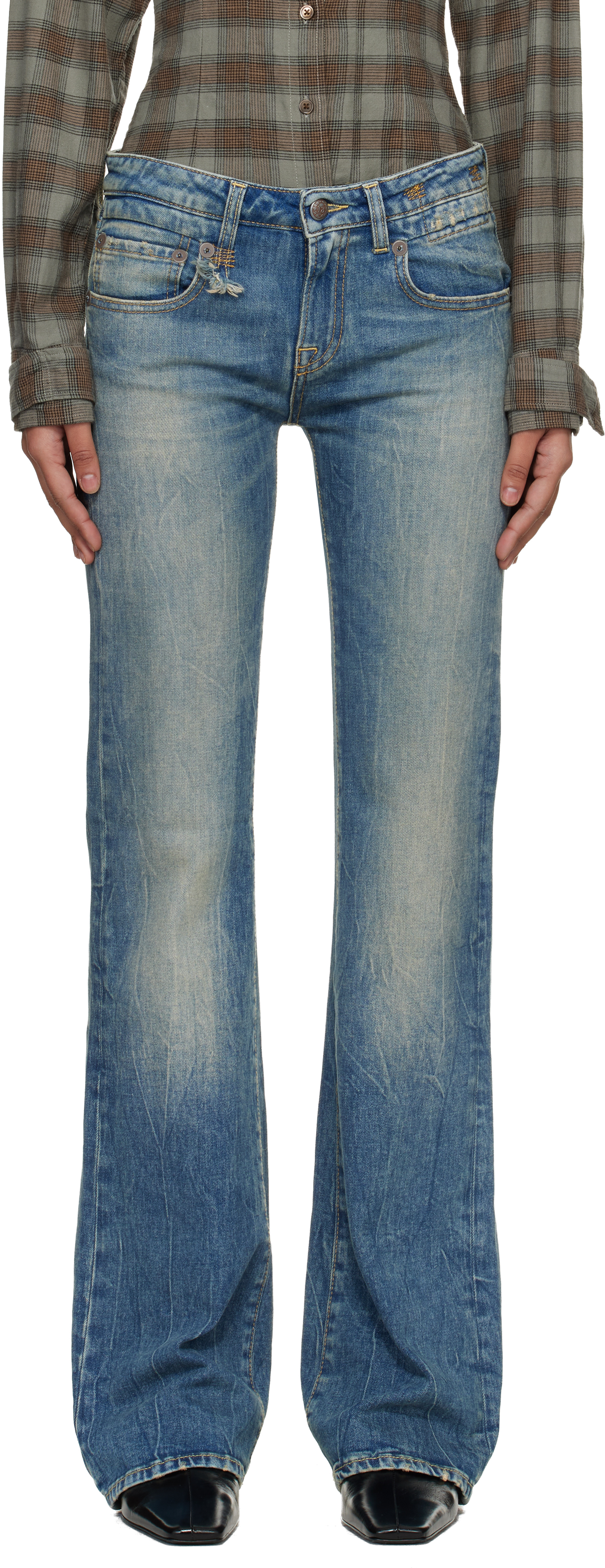 Blue Boy Flare Jeans