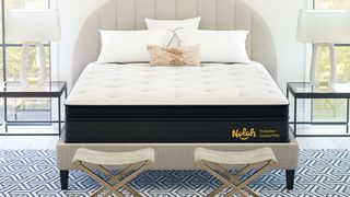 Press photo of the Nolah Evolution 15 mattress in a bedroom