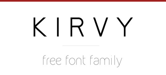 Free font: Kirvy