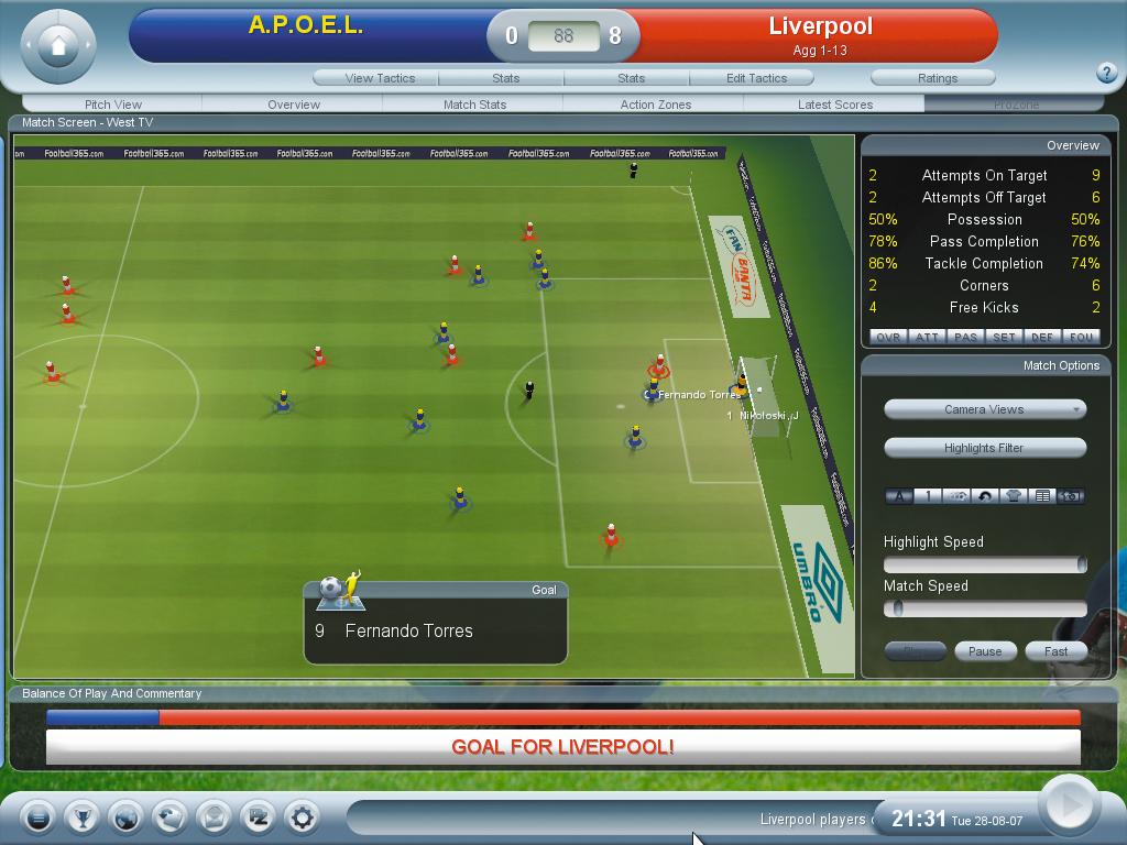 Championship Manager 2008 para PC (2007)