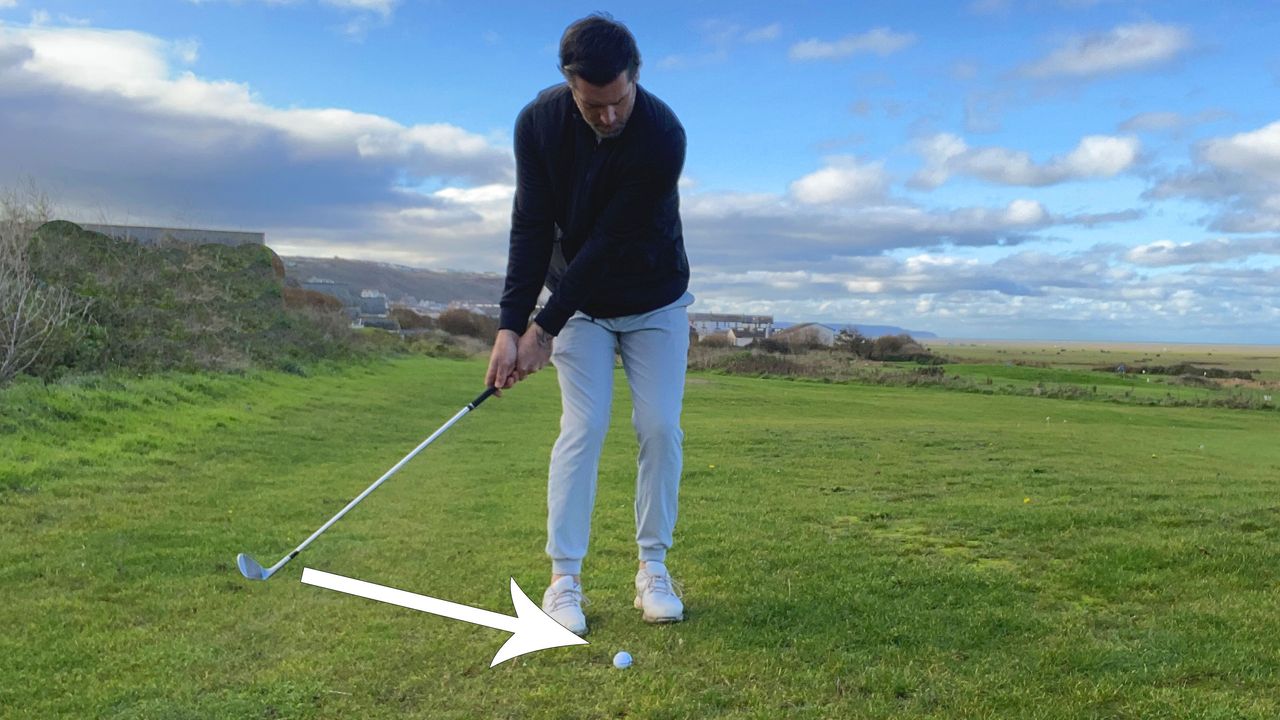 Photo of a shallow attack angle