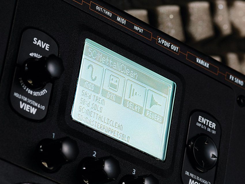 The built-in display allows preset editing, but it's far easier to plug into a computer.