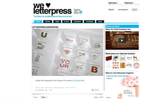 Check out We Love Letterpress to see artwork from print studios all over the world