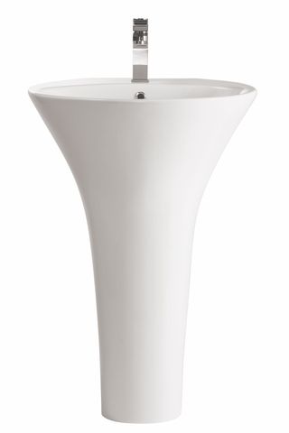 pure one-piece basin and pedestal, £579, Bathstore