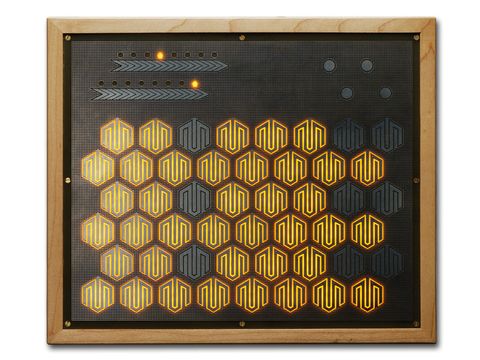 The Manta has an array of 48 hexagonal sensors.
