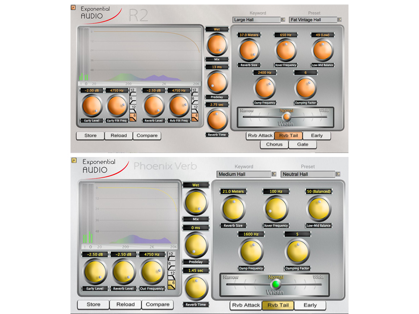 Exponential Audio PheonixVerb and R2