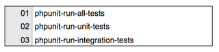 Listing 2: ANT targets for running the unit tests