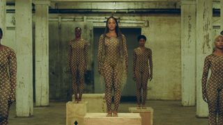 A still of Beyonce from the film, Black is King
