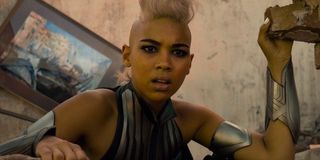 Alexandra Shipp as Storm, who could be the next Queen of Wakanda