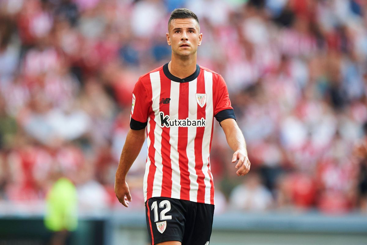 Bilbao, Spain. August 15, 2022, Gorka Guruzeta of Athletic Club during the La Liga match between Athletic Club and RCD Mallorca played at Sam Mames Stadium on August 15, 2022 in Bilbao, Spain. (Photo by Cesar Ortiz / PRESSIN)