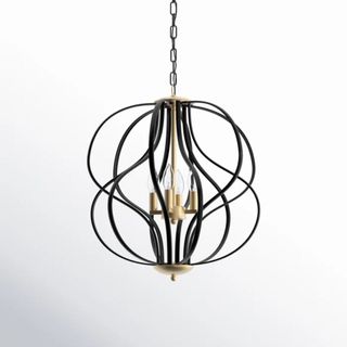 Light Dimmable Geometric Chandelier