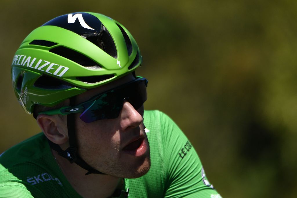 Team Deceuninck rider Irelands Sam Bennett rides during the 6th stage of the 107th edition of the Tour de France cycling race 191 km between Le Teil and Mont Aigoual on September 3 2020 Photo by Marco Bertorello AFP Photo by MARCO BERTORELLOAFP via Getty Images