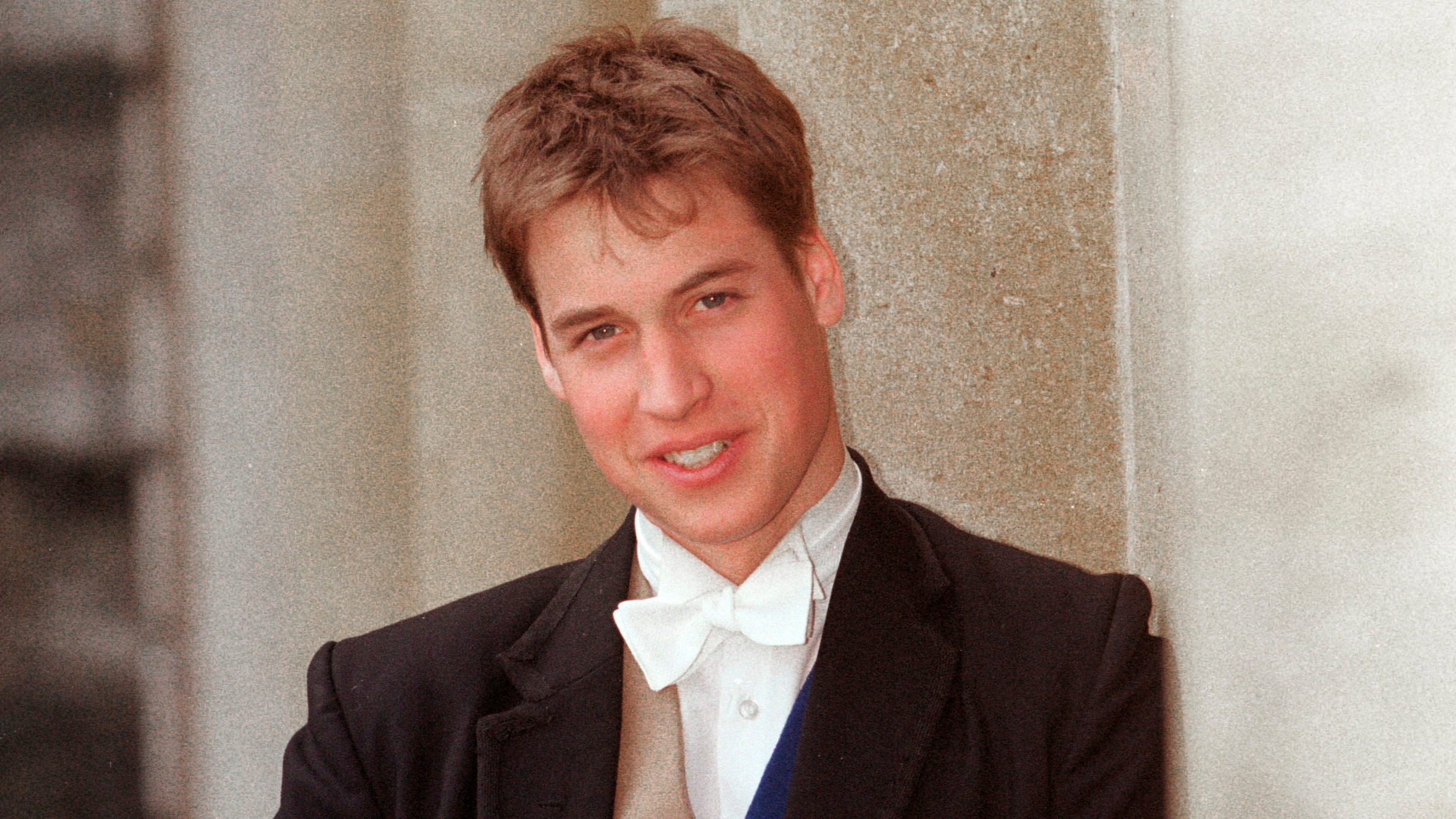 Prince William poses for a photo at Eton College