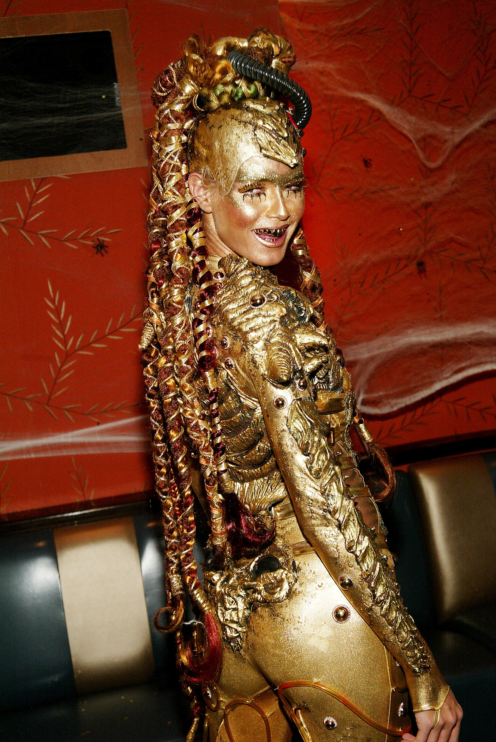 Heidi Klum's gold Halloween costume from 2003