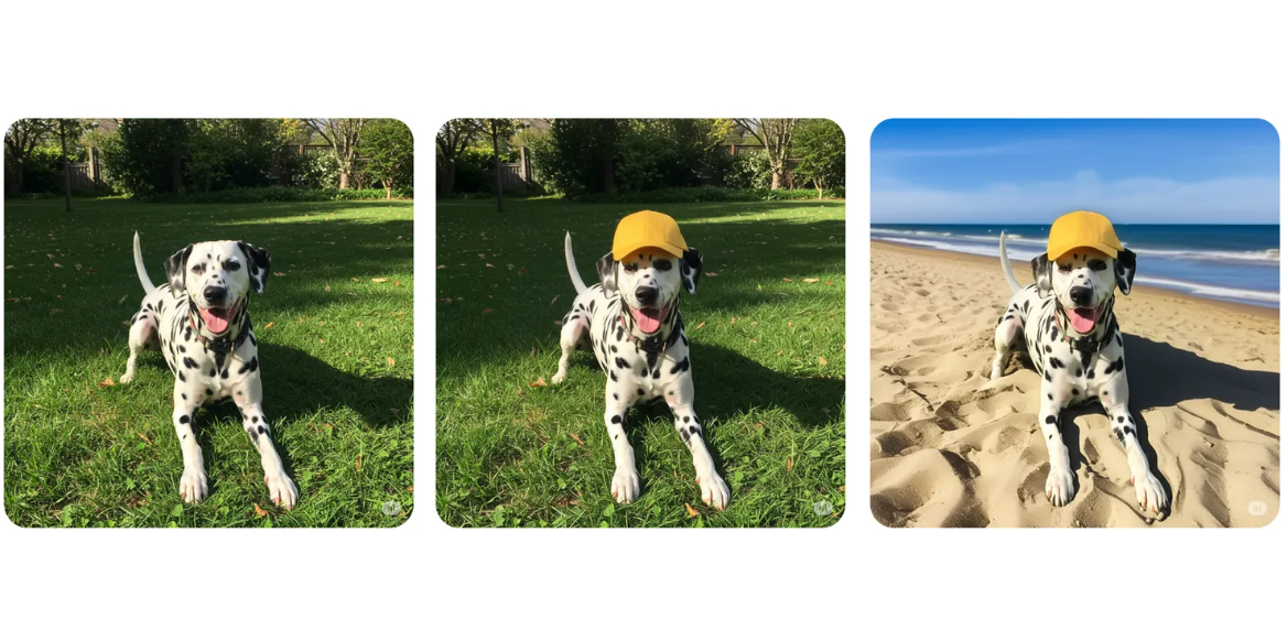 An example of Google Gemini's new image editor