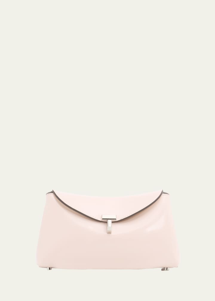 Mini T-Lock Leather Clutch Bag