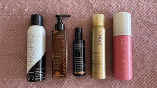 Image of some of the best self tans we tested for this guide