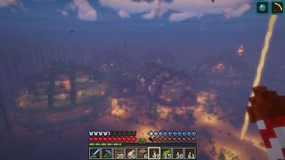 Minecraft ocean base - an underwater base in the gloom of the deep sea