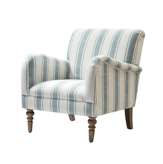 classic striped accent chair