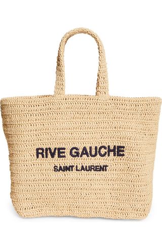 Rive Gauche Logo Crochet Tote