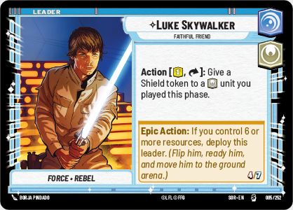 Star Wars: Unlimited cards against a plain background