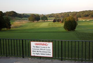 Bethpage State Park Black Course first tee pictured